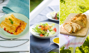 Cannelloni mit Kürbisfüllung, bunter Salat mit Tutzinger Sauce und Ingrids süßer Hefezopf – ein Menü voller Farbe, Wärme und herbstlicher Aromen