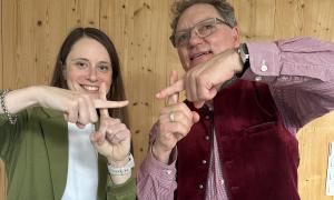 Eine Frau und und ein Mann