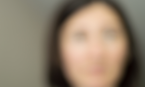Blur Effekt eines Gesichts, man kann es nicht mehr erkennen