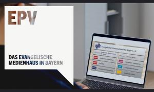 Ein Laptop mit diversen Logos aus dem EPV